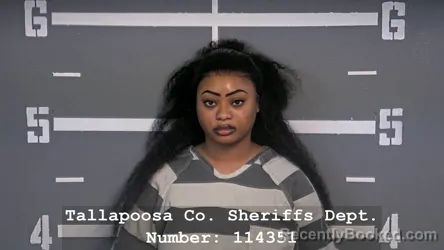 Mugshot of TENYIA VONSHA HARDNETT booked in Tallapoosa County, Alabama on April 27, 2026