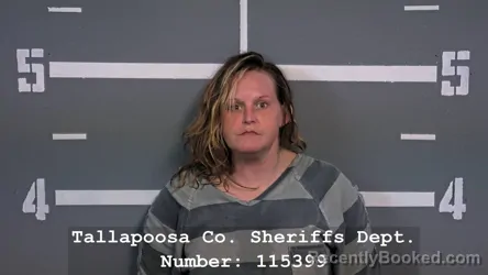 Mugshot of Karessah Marie Edwards booked in Tallapoosa County, Alabama on October 17, 2026