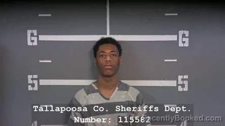 Mugshot of SHERMAN PETERS booked in Tallapoosa County, Alabama on March 30, 2026