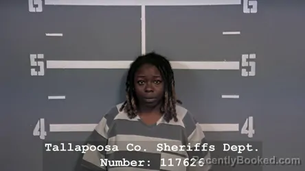 Mugshot of LACORIA SHANETTE STALLINGS booked in Tallapoosa County, Alabama on July 9, 2026