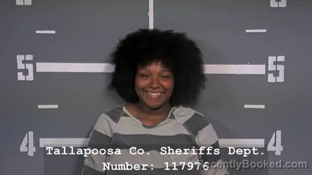 Mugshot of TALEAH LAGRACE MOORE booked in Tallapoosa County, Alabama on April 27, 2026