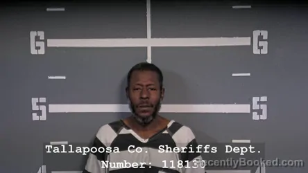Mugshot of Desmond Cortez Webb booked in Tallapoosa County, Alabama on October 17, 2026
