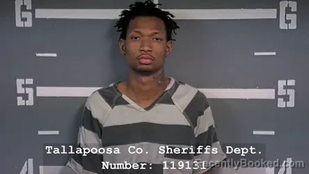 Mugshot of RAFIEL RAMAR RIGGINS booked in Tallapoosa County, Alabama on March 11, 2026