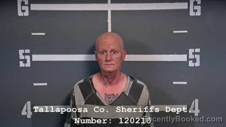 Mugshot of Joy Lee Cahill booked in Tallapoosa County, Alabama on October 20, 2026