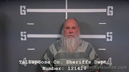 Mugshot of JAMES PATRICK PAGE booked in Tallapoosa County, Alabama on March 29, 2026