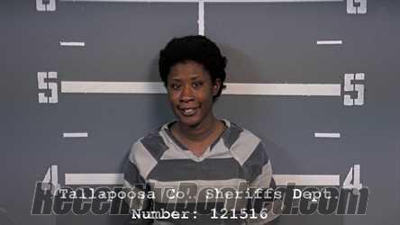 Booking photo from Tallapoosa County, Alabama