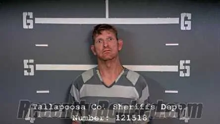 Booking photo from Tallapoosa County, Alabama