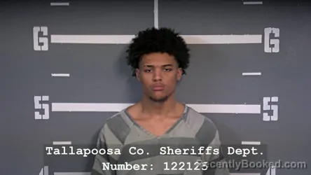 Mugshot of JAYDEN OMARION BROOKS booked in Tallapoosa County, Alabama on March 7, 2026