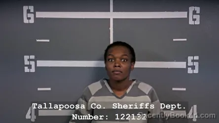 Mugshot of TEMERA MARSHELL LUCIUS booked in Tallapoosa County, Alabama on March 7, 2026