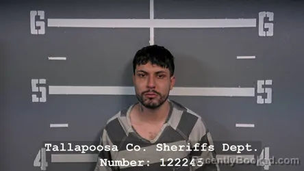 Mugshot of JHON BRANDO PENA-PACHECO booked in Tallapoosa County, Alabama on March 20, 2026