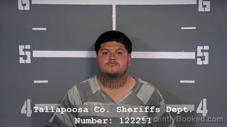 Mugshot of JORGE VEGA booked in Tallapoosa County, Alabama on March 22, 2026