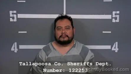 Mugshot of MANEUL VAZQUEZ HERNANDEZ booked in Tallapoosa County, Alabama on March 22, 2026