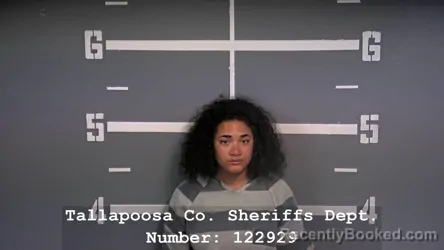 Mugshot of ALEXANDRIA MICHELLE HENDERSON booked in Tallapoosa County, Alabama on June 22, 2026