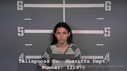 Mugshot of JACEY LEANNA RATLIFF booked in Tallapoosa County, Alabama on June 27, 2026