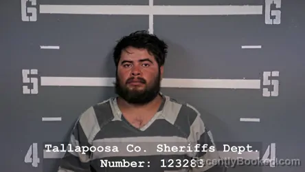 Mugshot of JOSE ENRIQUE ZUNIGA RUIZ booked in Tallapoosa County, Alabama on July 29, 2026