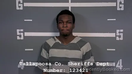 Mugshot of Jermaine Atwain Griffin booked in Tallapoosa County, Alabama on August 12, 2026