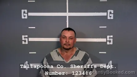 Mugshot of Fabio Espino Vega booked in Tallapoosa County, Alabama on August 19, 2026