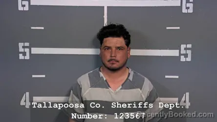 Mugshot of Tomas Velasquez Flores booked in Tallapoosa County, Alabama on August 28, 2026