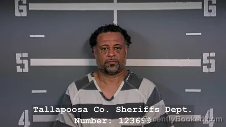 Mugshot of Terry Lamar Carter booked in Tallapoosa County, Alabama on September 14, 2026