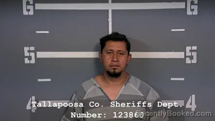Mugshot of Cristobal Severiano booked in Tallapoosa County, Alabama on October 2, 2026