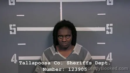 Mugshot of Joquaysha Telnisha Linda Mackey booked in Tallapoosa County, Alabama on October 7, 2026