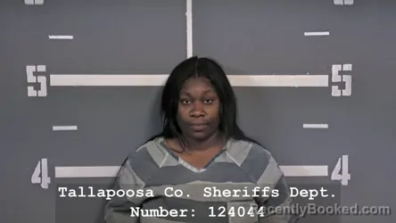Mugshot of Brittany Renee Greer booked in Tallapoosa County, Alabama on October 25, 2026