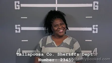 Mugshot of Nataya Lanetria Thomas booked in Tallapoosa County, Alabama on August 21, 2026