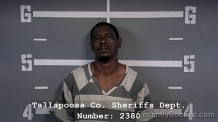 Mugshot of SANKTORYIAL LEWIS TOLBERT booked in Tallapoosa County, Alabama on July 14, 2026
