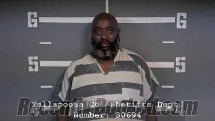 Booking photo from Tallapoosa County, Alabama