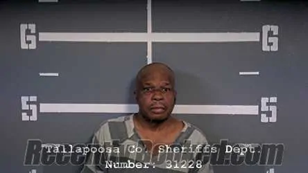 Booking photo from Tallapoosa County, Alabama