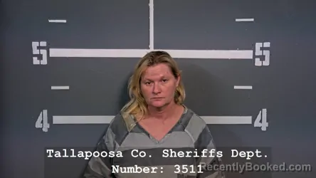 Mugshot of CRYSTAL GAYLE SPRAGGINS booked in Tallapoosa County, Alabama on April 5, 2026