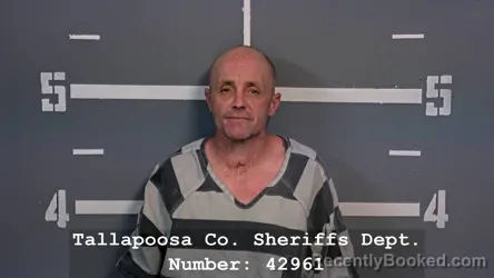 Mugshot of Jeremy Lynn Goodwin booked in Tallapoosa County, Alabama on July 27, 2026