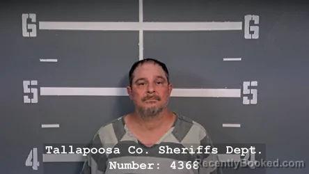 Mugshot of JASON WESLEY HAYES booked in Tallapoosa County, Alabama on June 16, 2026