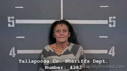 Mugshot of Teresa Darlene Fuller booked in Tallapoosa County, Alabama on August 10, 2026