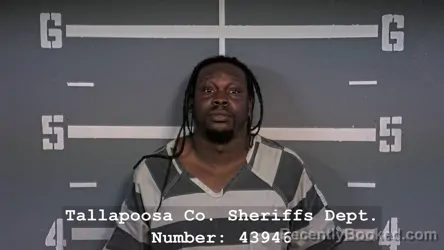 Mugshot of CORNELIUS SIRAN LOCKHART booked in Tallapoosa County, Alabama on March 16, 2026