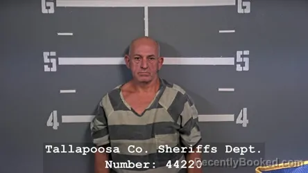 Mugshot of Jeffery Todd Blocker booked in Tallapoosa County, Alabama on October 1, 2026