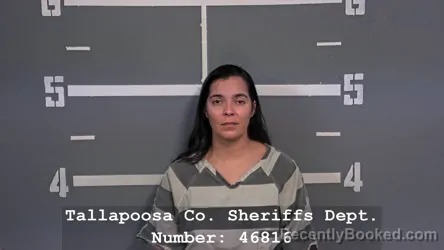 Mugshot of Ashley Darlene Bice booked in Tallapoosa County, Alabama on August 26, 2026