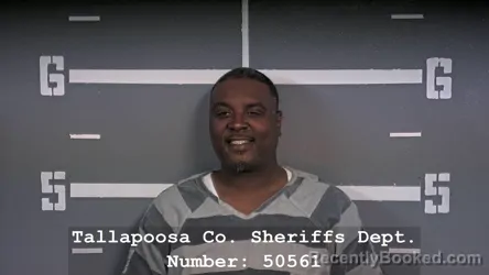 Mugshot of XAVIER RASHUN MARBURY booked in Tallapoosa County, Alabama on March 22, 2026