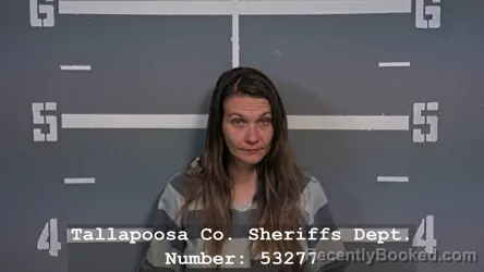 Mugshot of Stephanie Nicole Abbott booked in Tallapoosa County, Alabama on August 9, 2026