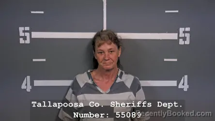 Mugshot of JENNIFER LYNN PUGH booked in Tallapoosa County, Alabama on March 8, 2026