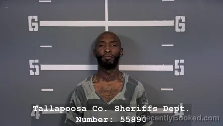 Mugshot of Rodricus Lamond Burton booked in Tallapoosa County, Alabama on August 24, 2026