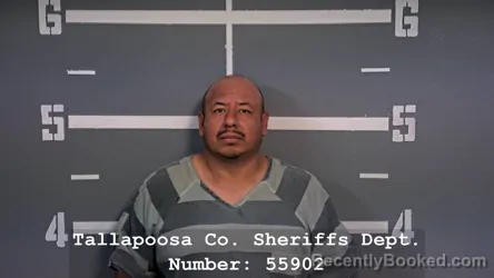 Mugshot of JESUS RAMIREZ CAMPOS booked in Tallapoosa County, Alabama on July 1, 2026