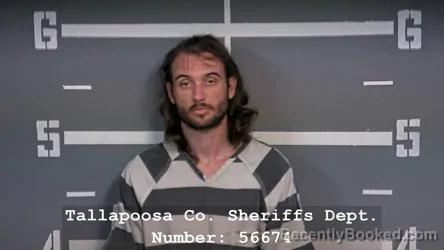 Mugshot of Andrew Shane Jones booked in Tallapoosa County, Alabama on October 3, 2026