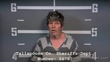 Mugshot of WILLIAM GERALD HUMBER booked in Tallapoosa County, Alabama on March 24, 2026