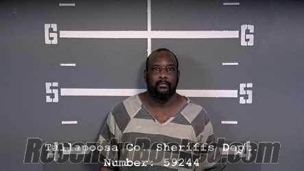 Booking photo from Tallapoosa County, Alabama