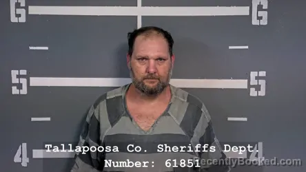 Mugshot of Michael Wesley Wolfe booked in Tallapoosa County, Alabama on July 27, 2026
