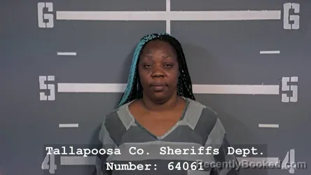 Mugshot of Leamber Shree Shealey booked in Tallapoosa County, Alabama on August 14, 2026