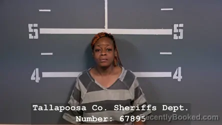 Mugshot of Lakeitha Michelle Pearson booked in Tallapoosa County, Alabama on August 23, 2026
