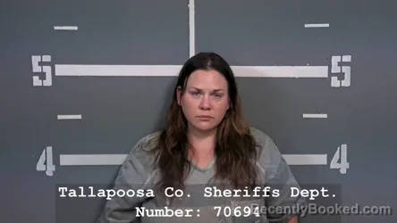 Mugshot of Kaitlin Frances Parham booked in Tallapoosa County, Alabama on August 12, 2026