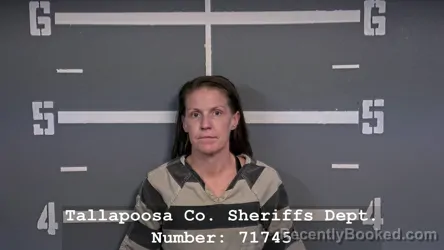 Mugshot of Stephanie Lauren Smith booked in Tallapoosa County, Alabama on October 6, 2026